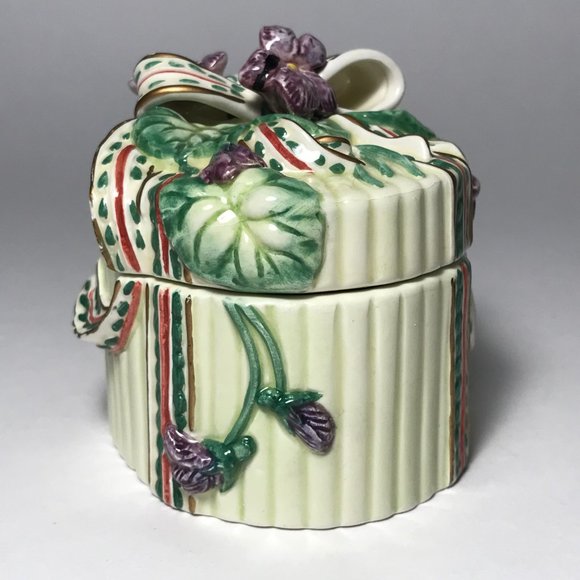 Vintage Fitz and Floyd Essentials Trinket Box Jewe - Picture 7 of 12